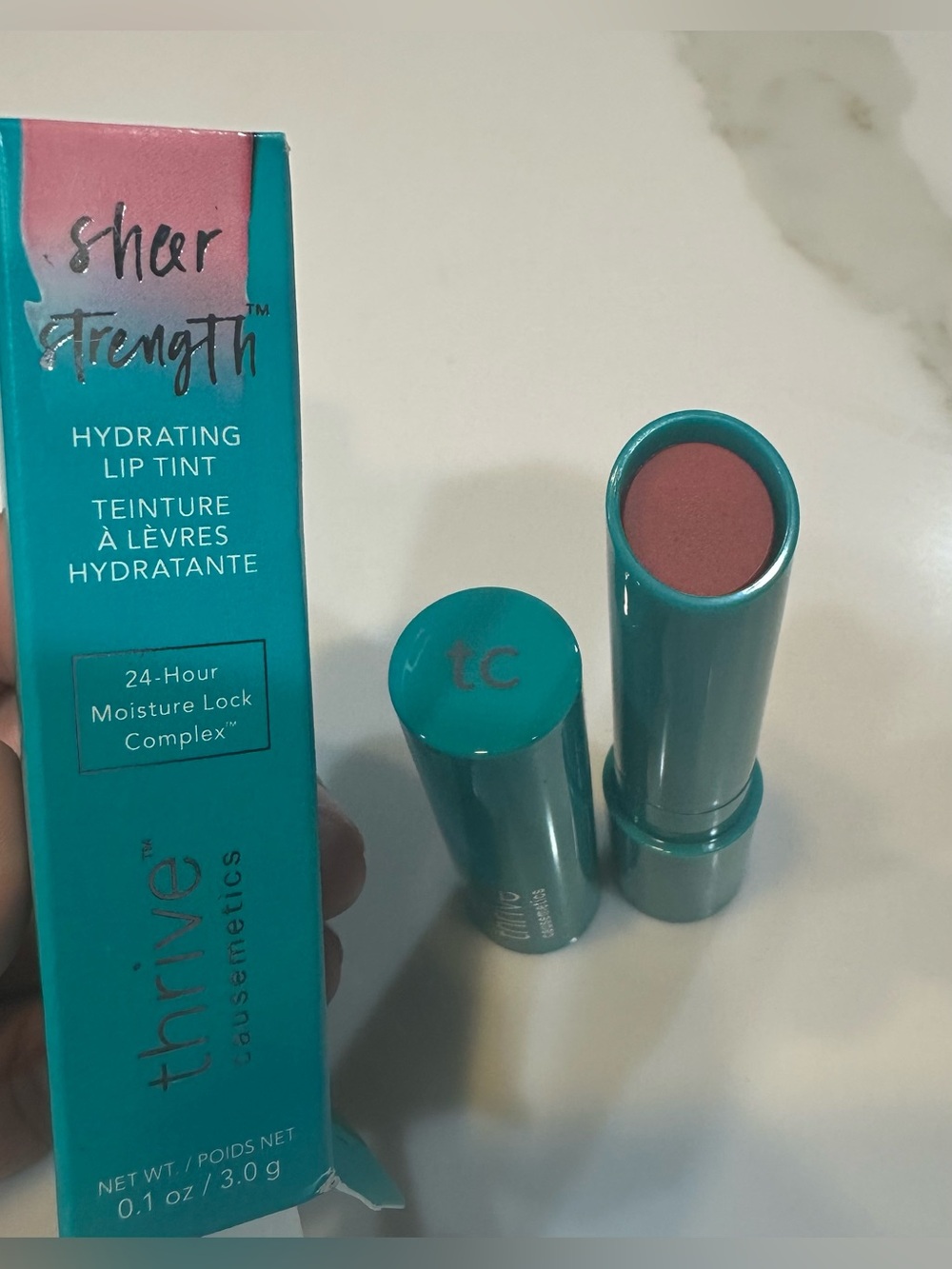 thrive causemetics Hydrating Lip Tint in Kara “Muted Rose”